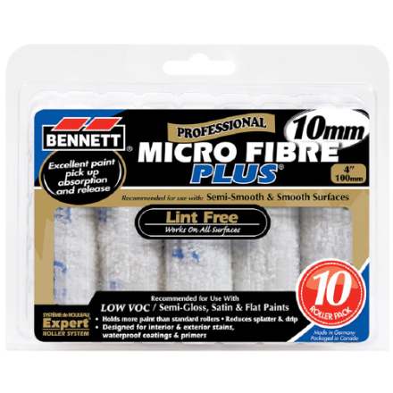 Bennett 4" Micro Fiber Plus 10 Pack